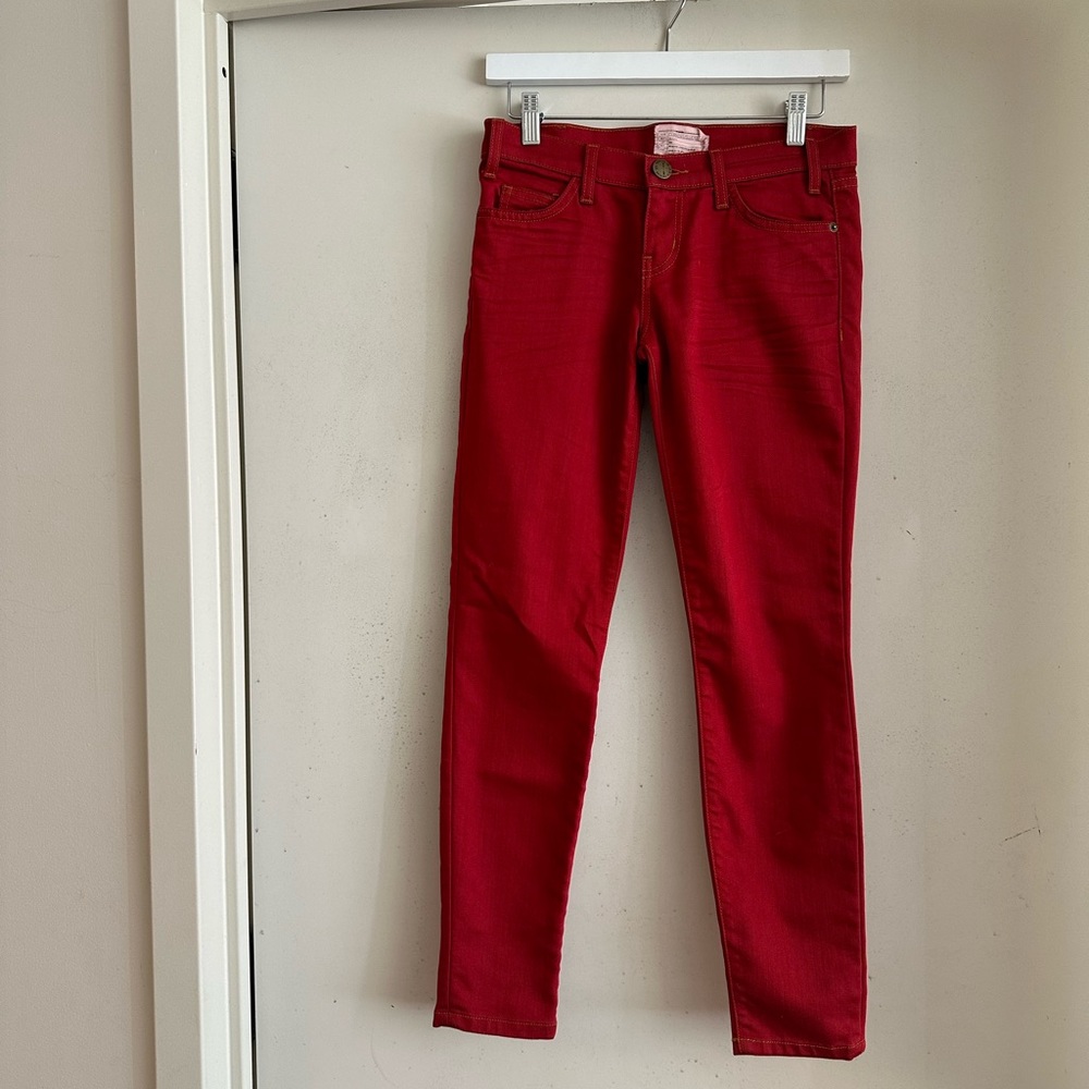 Current/Elliott The Stiletto Jean in Rodeo Red